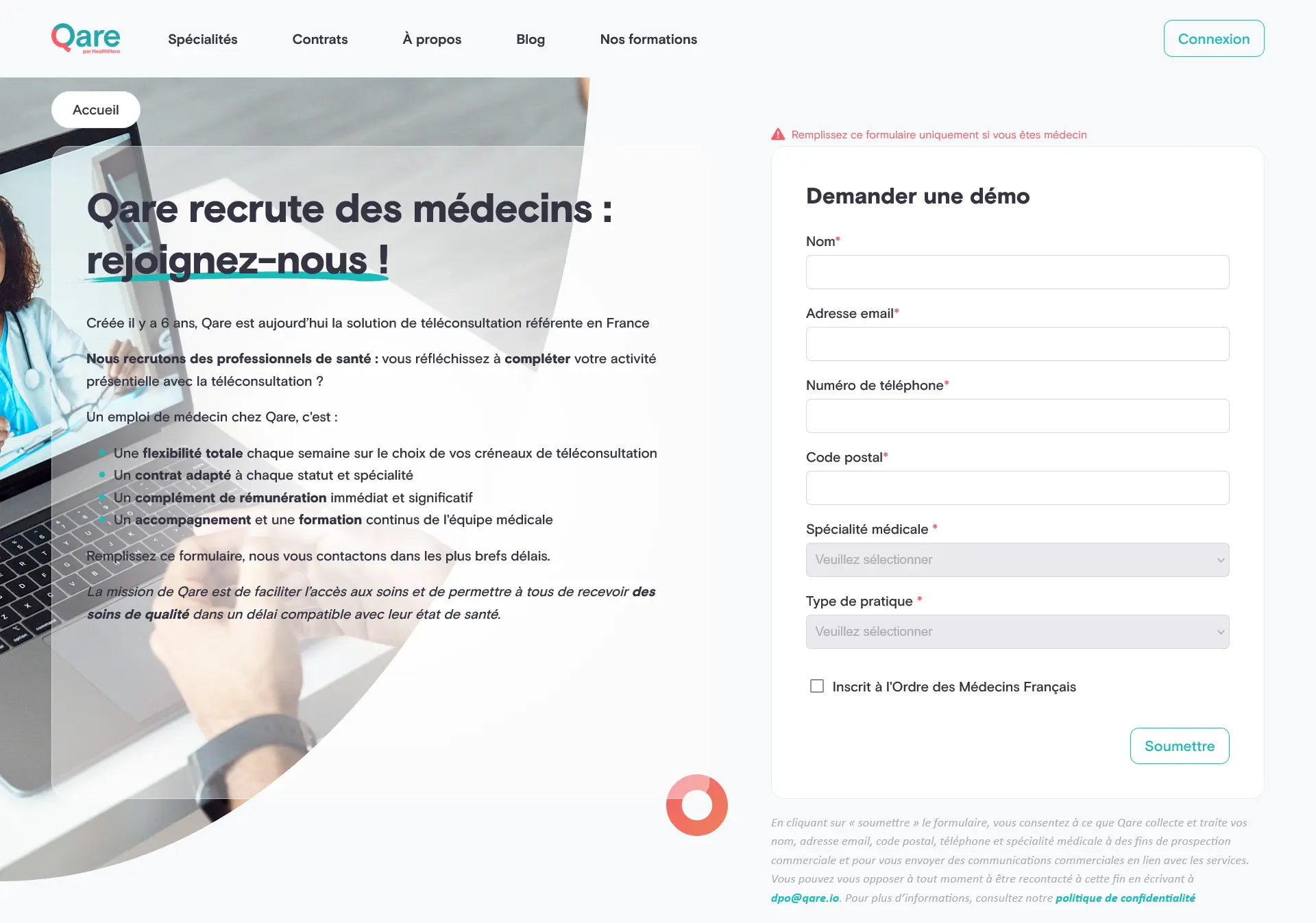 QareUne refonte du parcours à destination des professionnels de santé Voir plus