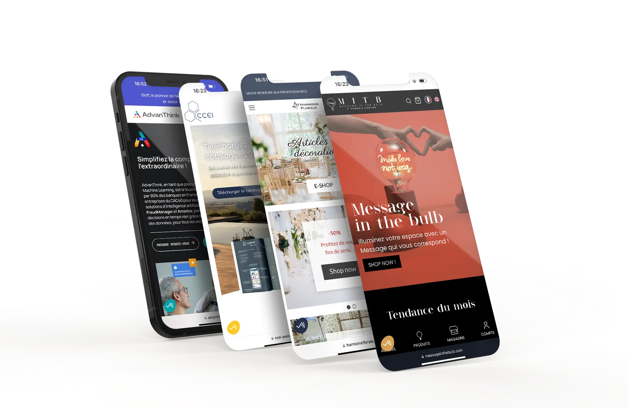 maquette site vitrine